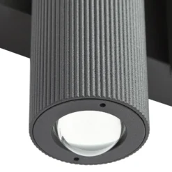 Aplique LED para exterior Torvian de Lucande, antracita, 2 luces