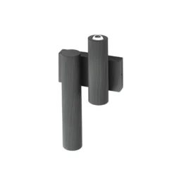 Aplique LED para exterior Torvian de Lucande, antracita, 2 luces