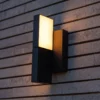 Aplique LED para exterior TWISTO, gris oscuro, 15 cm de ancho, IP65