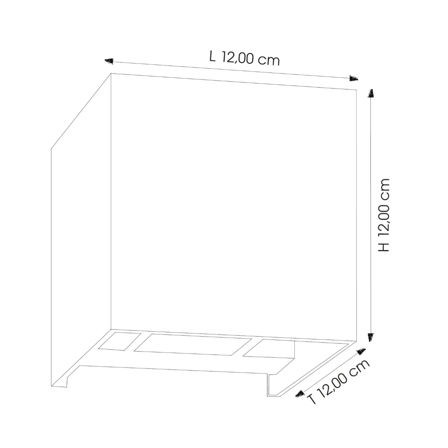 Aplique LED para exterior 9032 up/down antracita