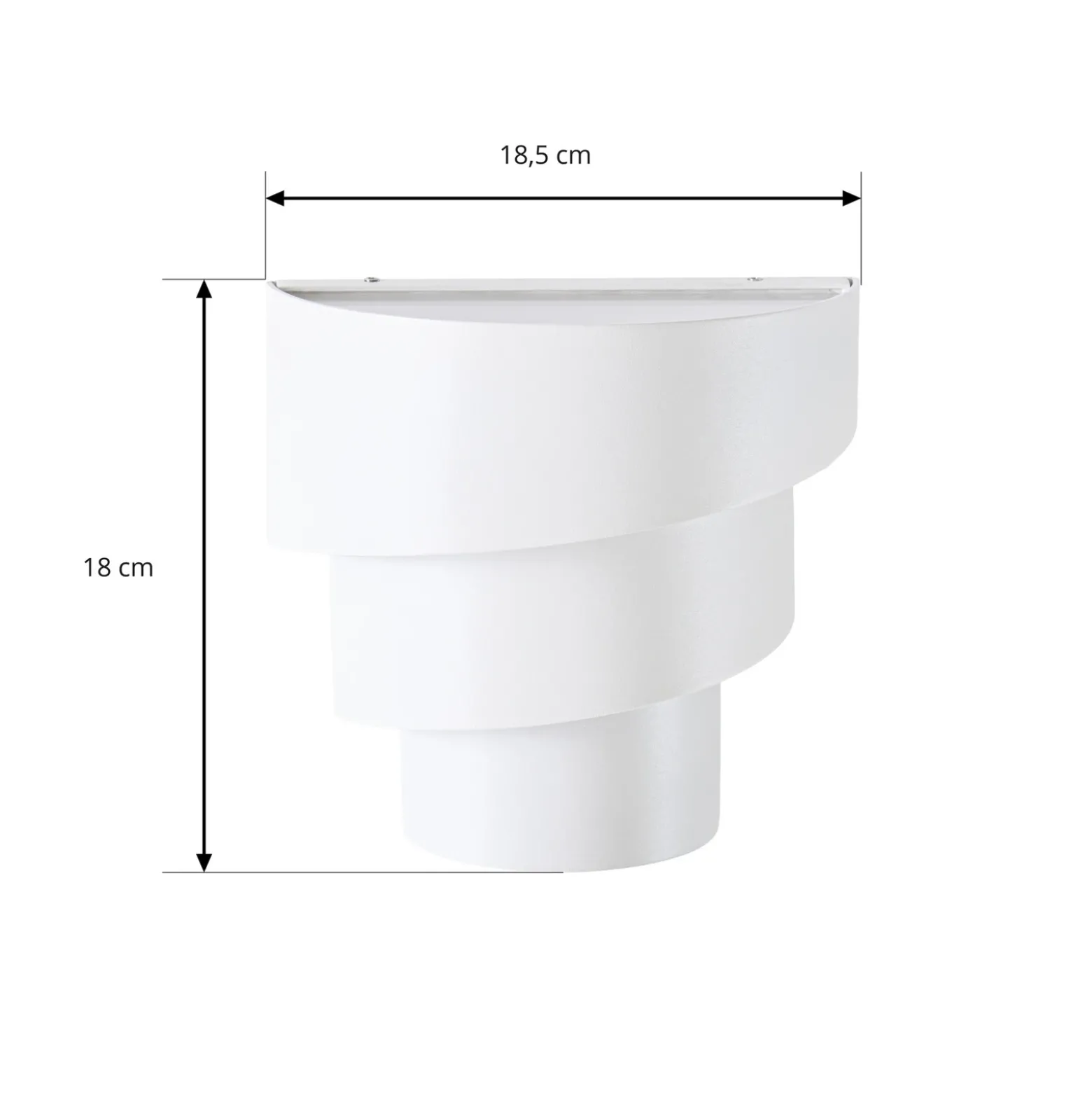 Aplique LED para exterior Valir de Lindby, blanco, tres pantallas, IP54
