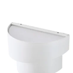 Aplique LED para exterior Valir de Lindby, blanco, tres pantallas, IP54