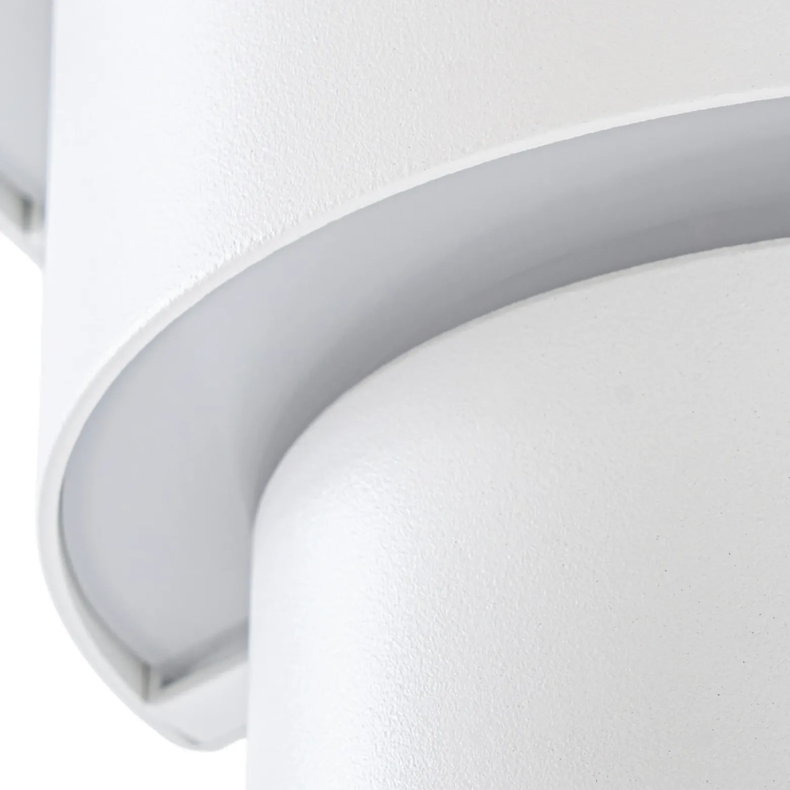 Aplique LED para exterior Valir de Lindby, blanco, tres pantallas, IP54