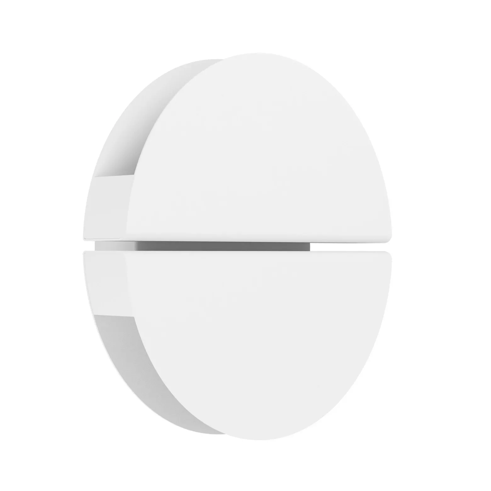 Aplique LED para exterior Vascella, blanca, Ø 18 cm, metal
