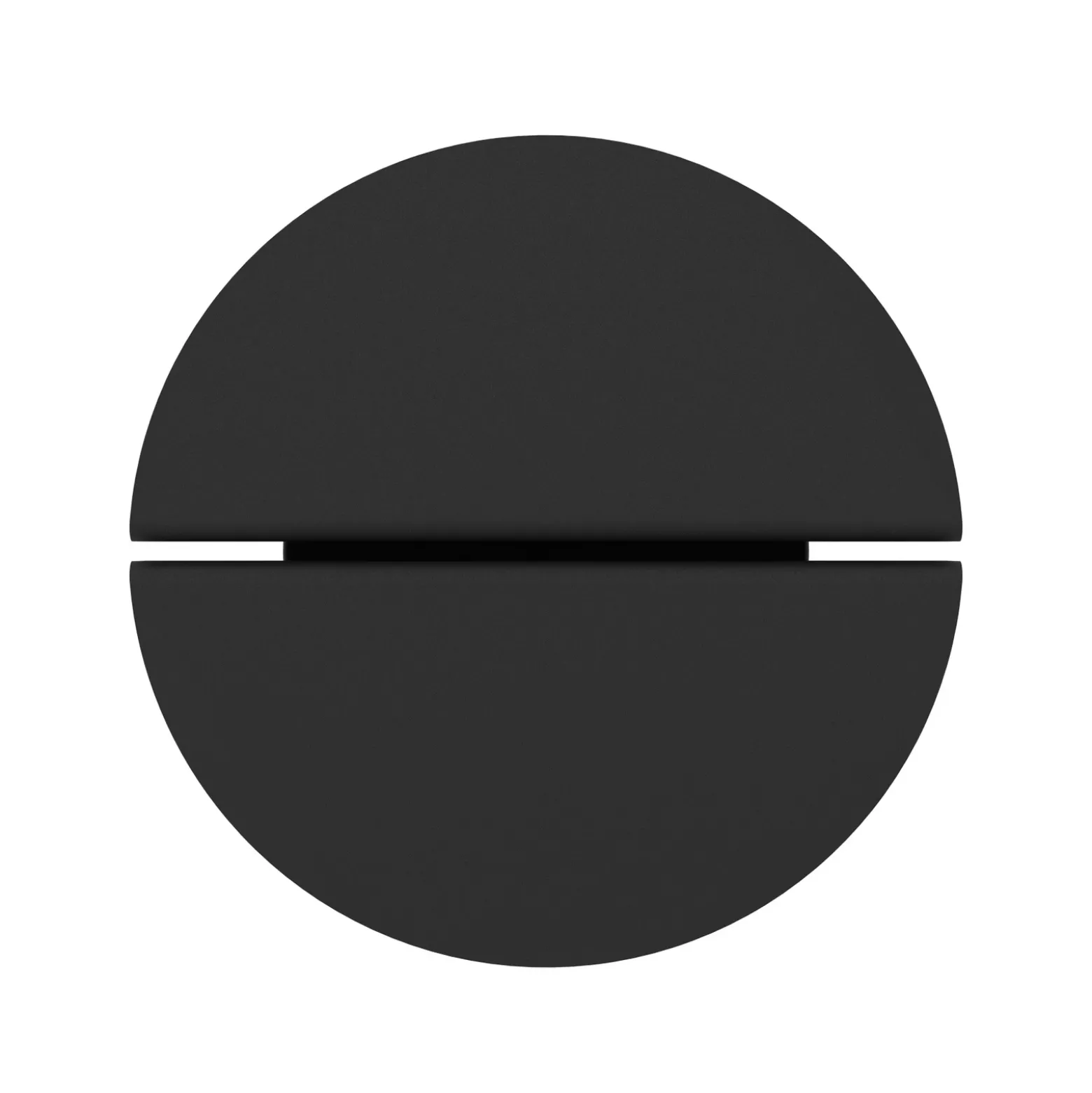Aplique LED para exterior Vascella, negra, Ø 18 cm, metal