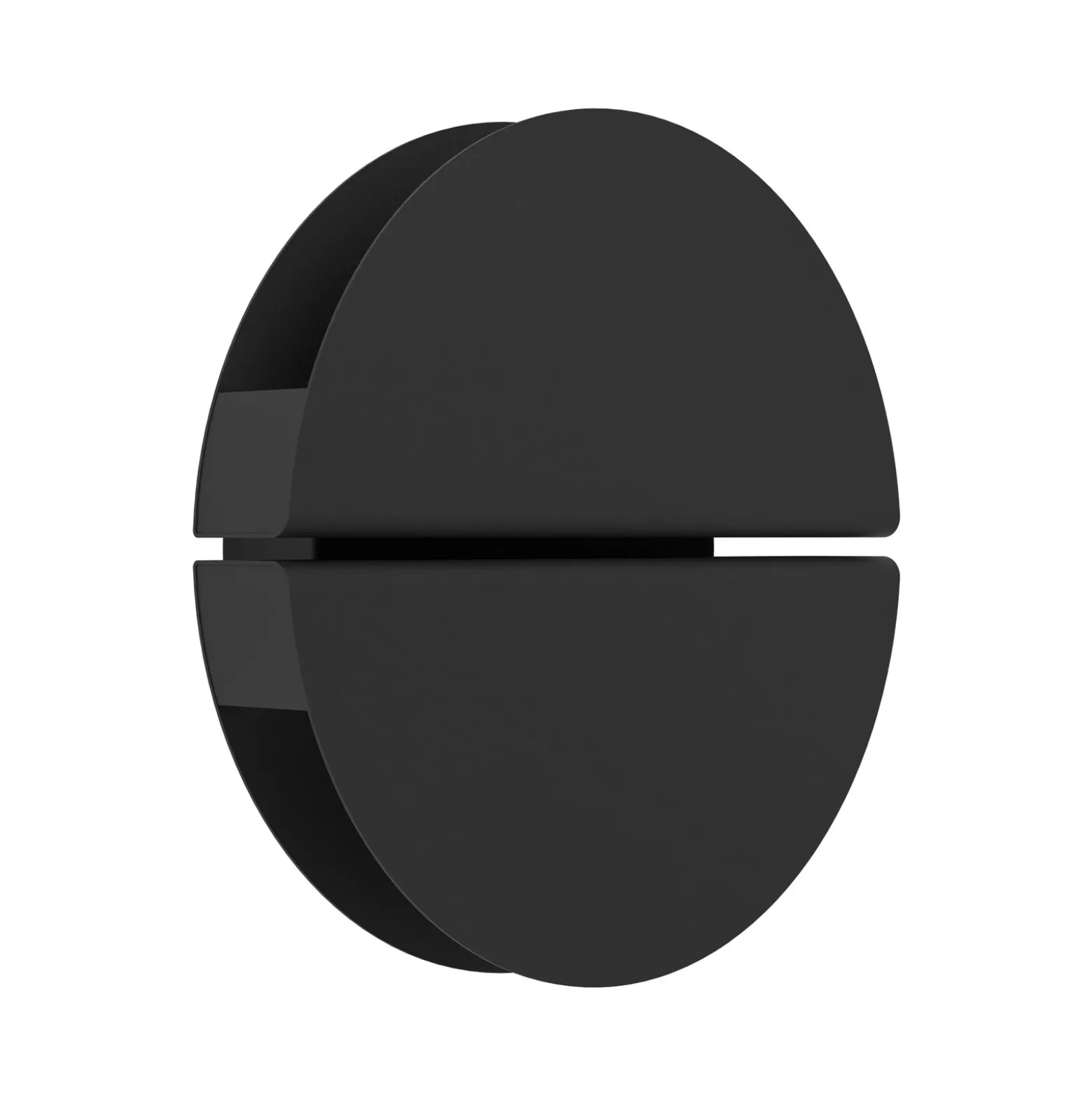 Aplique LED para exterior Vascella, negra, Ø 18 cm, metal