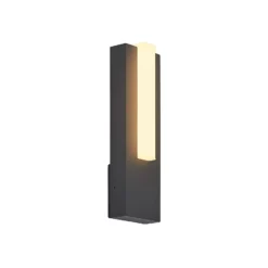 Aplique LED para exterior Virgalia de Lucande, 31 cm, antracita, IP65