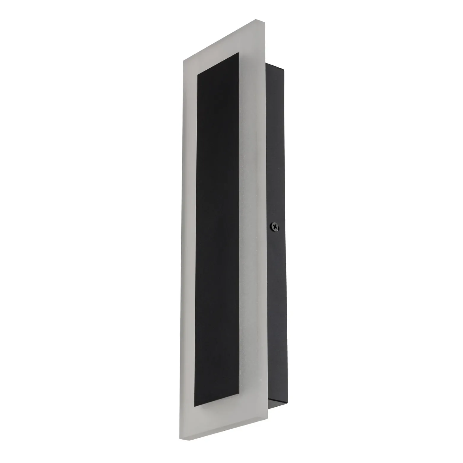 Aplique LED para exterior Wow, negro/blanco, metal, IP54, CCT