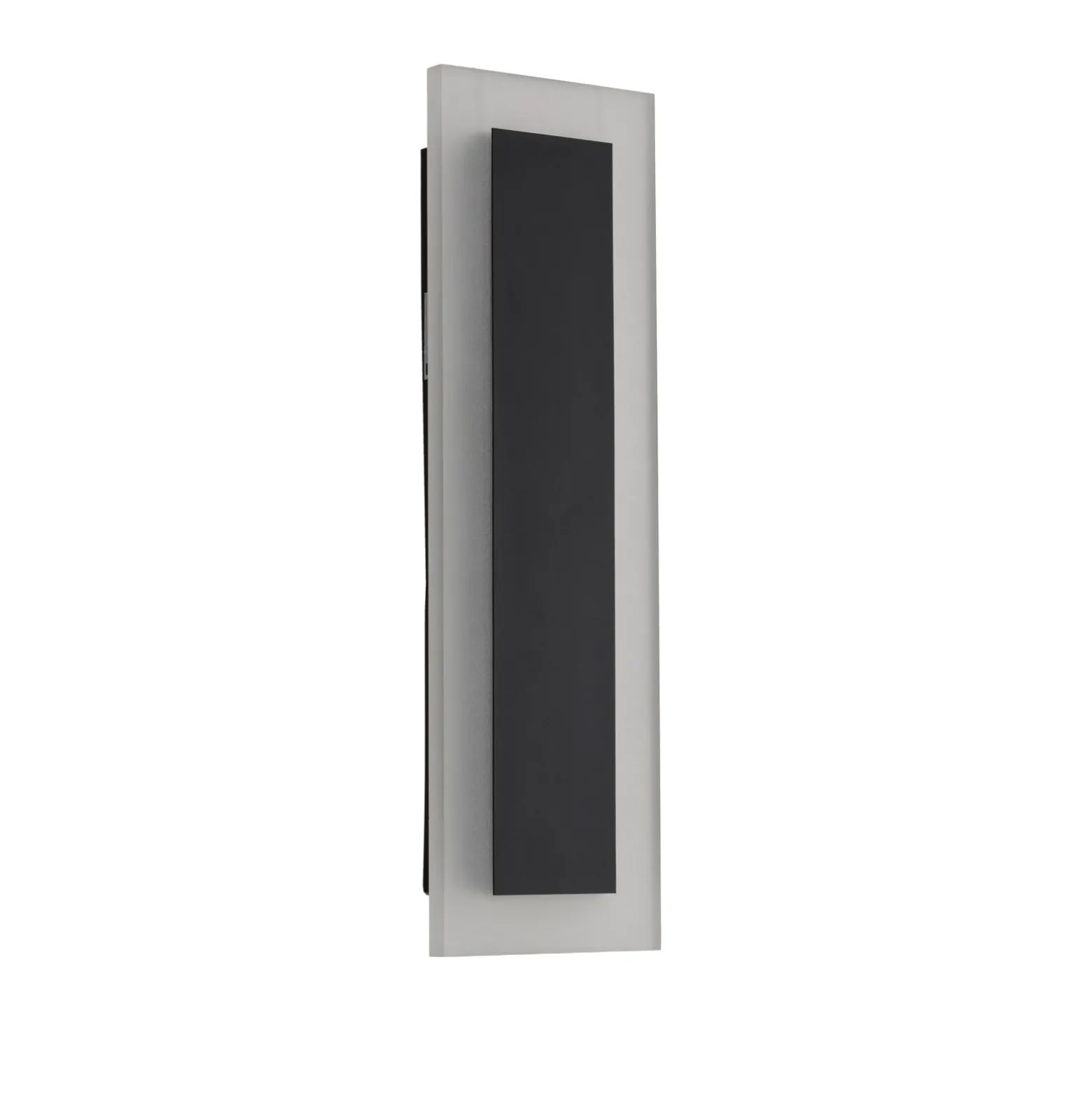 Aplique LED para exterior Wow, negro/blanco, metal, IP54, CCT