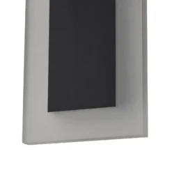 Aplique LED para exterior Wow, negro/blanco, metal, IP54, CCT