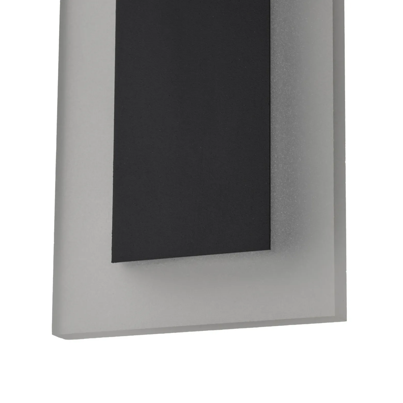 Aplique LED para exterior Wow, negro/blanco, metal, IP54, CCT