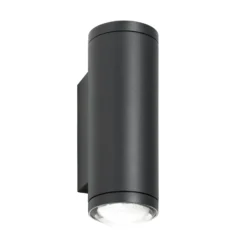 Aplique LED para exterior 5155, 2 x 4 W, arriba & abajo, grafito, aluminio