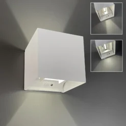 Aplique LED recargable Magnetics, blanco, 120°, arriba/abajo, sensor
