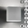 Aplique LED recargable Magnetics, plata, arriba & abajo, ancho 10 cm