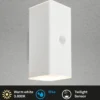 Aplique LED recargable para exterior, blanca, sensor, arriba/abajo