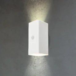 Aplique LED recargable para exterior, blanca, sensor, arriba/abajo