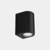 Aplique LEDS-C4 para exterior Eko Single, negro, ancho 7 cm, aluminio