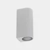 Aplique LEDS-C4 para exterior Eko Double, blanco, ancho 7 cm, aluminio