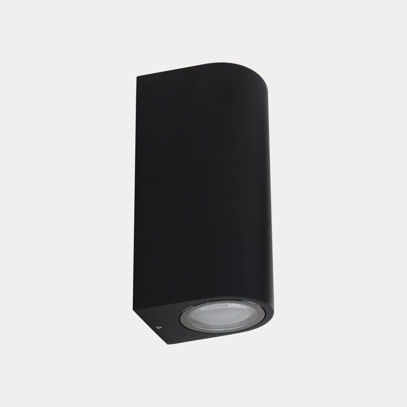 Aplique LEDS-C4 para exterior Eko Double, negro, ancho 7 cm, aluminio