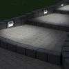 Aplique LED solar para exterior 5282104, acero inoxidable, juego de 4, IP44