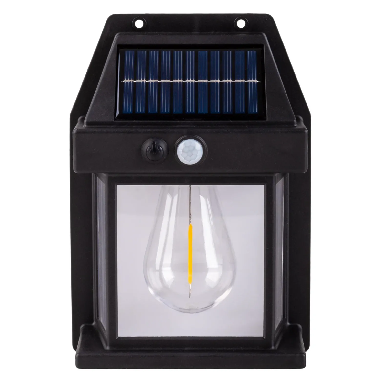 Aplique LED solar para exterior Mira, sensor, negro, juego de 2 IP44