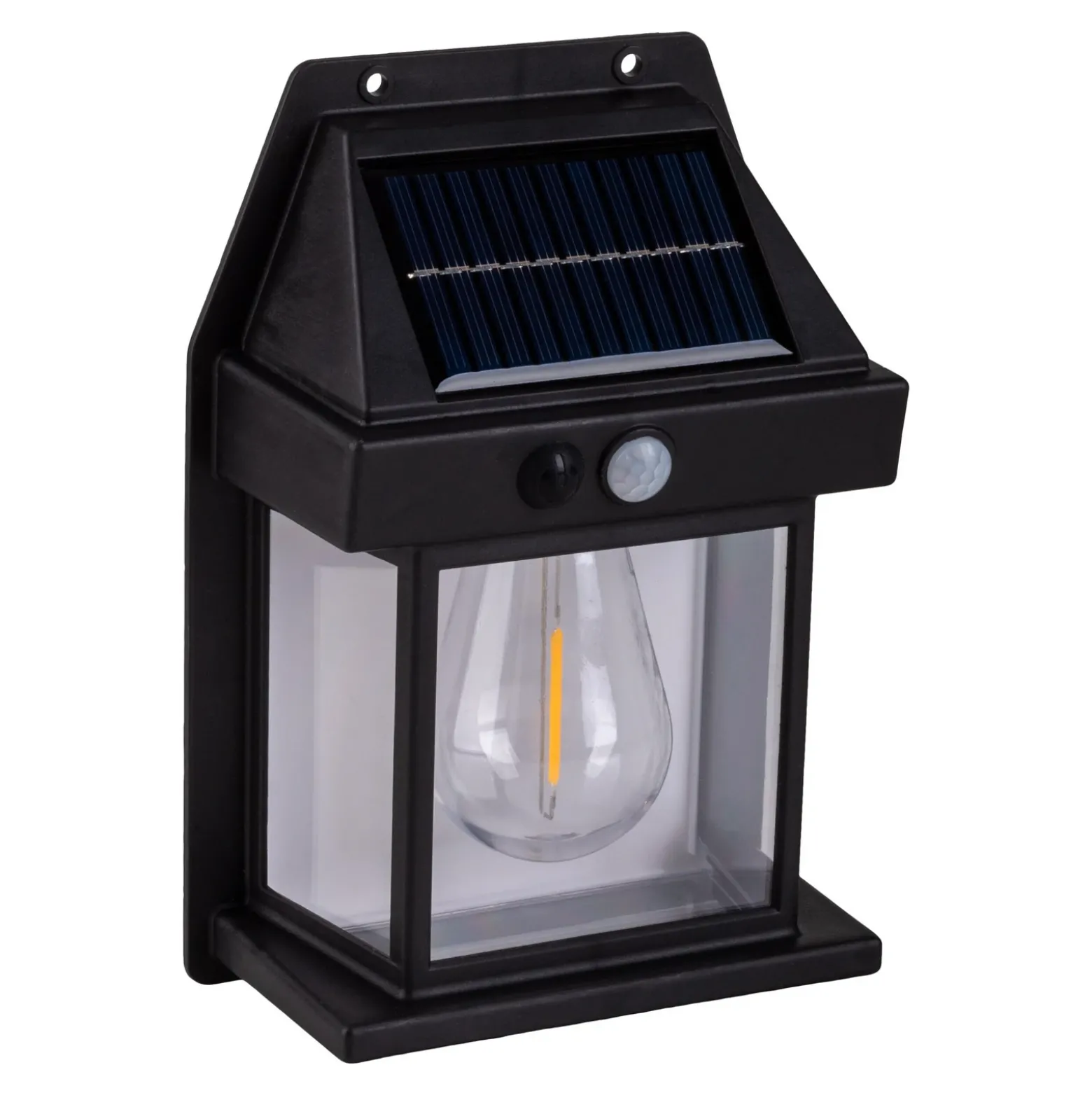Aplique LED solar para exterior Mira, sensor, negro, juego de 2 IP44