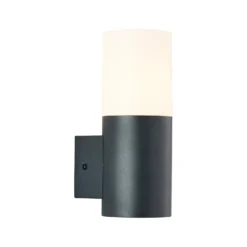 Aplique para exterior Aberdeen,altura 23,2 cm, antracita, acero inoxidable