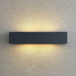 Aplique para exterior Arcchio LengoE27, 38 cm, antracita, E27, IP54