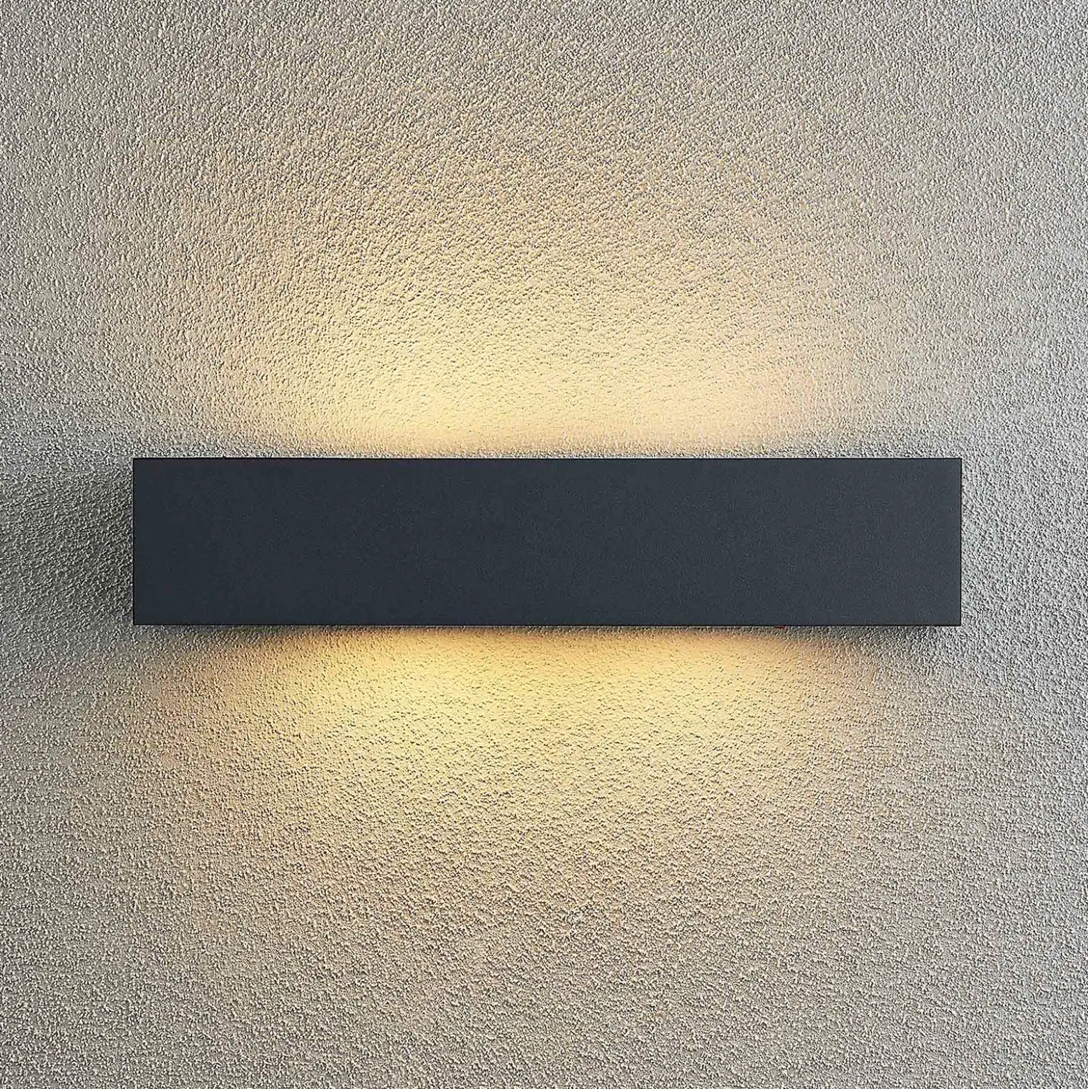 Aplique para exterior Arcchio LengoE27, 38 cm, antracita, E27, IP54