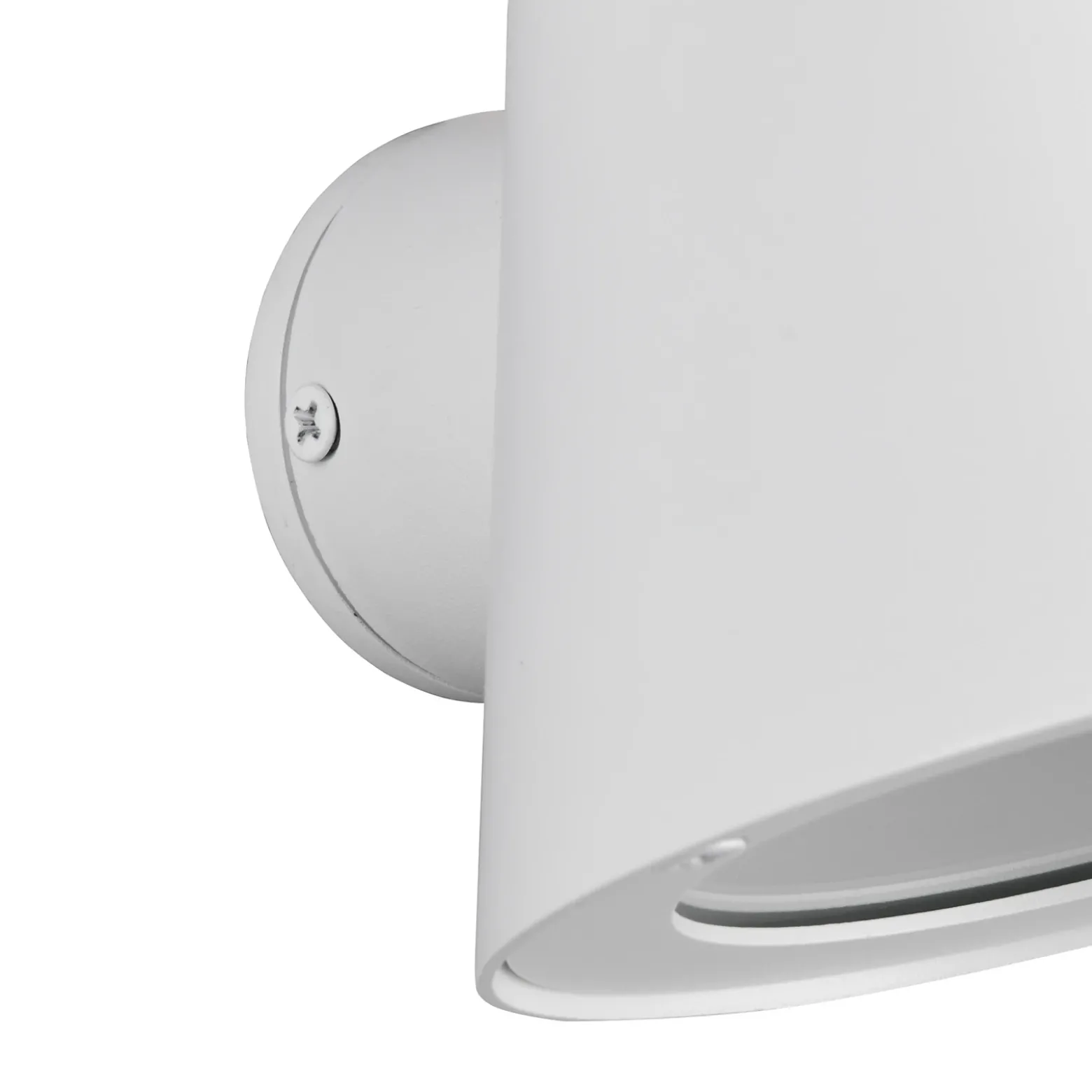 Aplique para exterior Beni, blanco mate, ancho 11 cm, metal