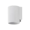 Aplique para exterior CAN, blanco, 1 luz, Ø 8 cm, IP65, metal, GU10