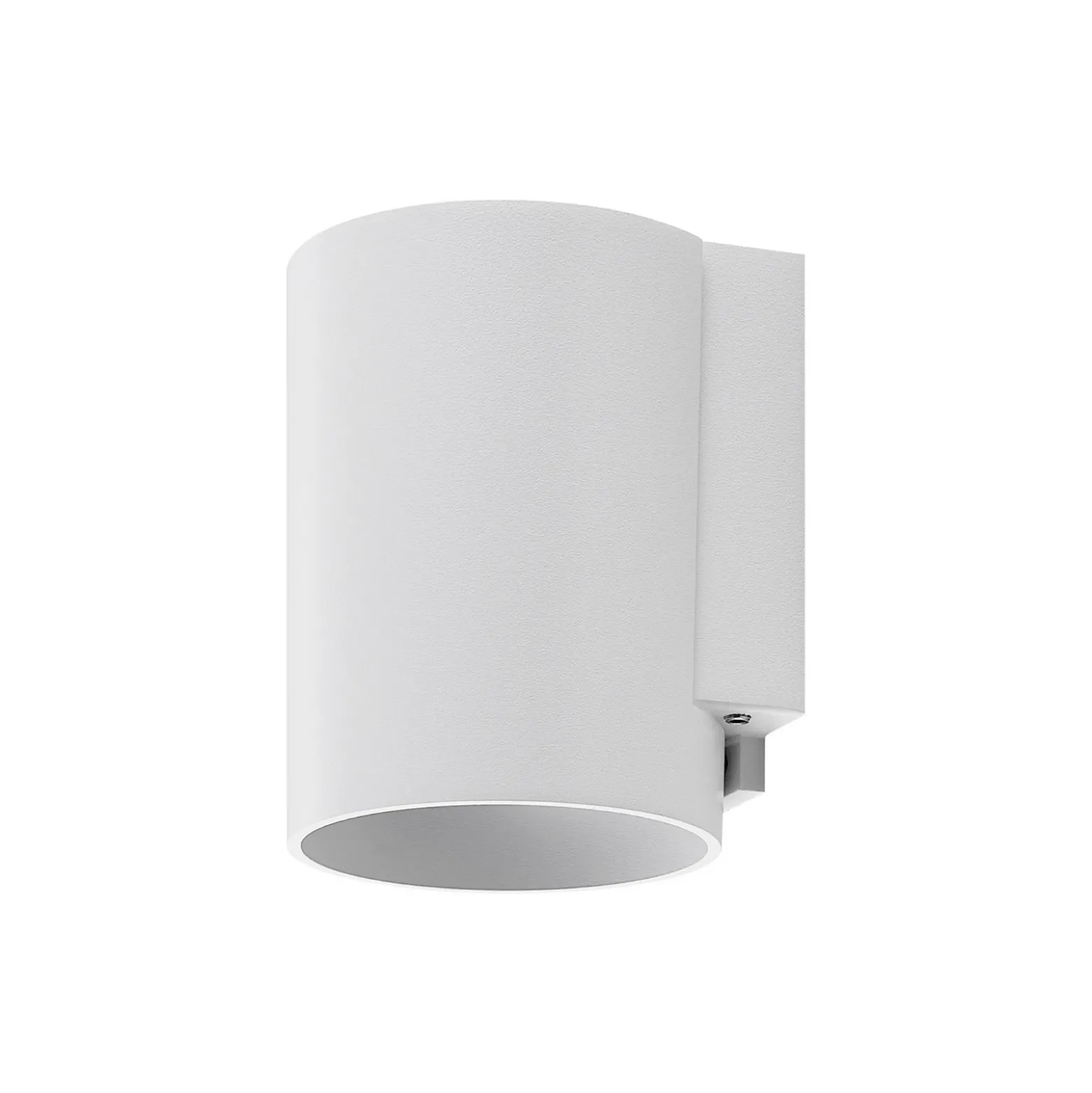 Aplique para exterior CAN, blanco, 1 luz, Ø 8 cm, IP65, metal, GU10