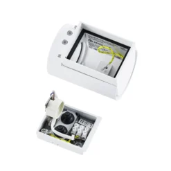 Aplique para exterior CAN, blanco, 1 luz, Ø 8 cm, IP65, metal, GU10