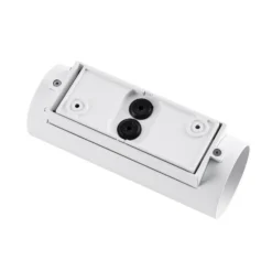 Aplique para exterior CAN, blanco, 2 luces, Ø 8 cm, IP65, metal, GU10