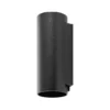 Aplique para exterior CAN, negro, 2 luces, Ø 8 cm IP65 metal GU10