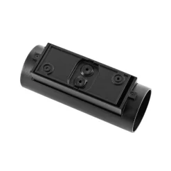 Aplique para exterior CAN, negro, 2 luces, Ø 8 cm IP65 metal GU10