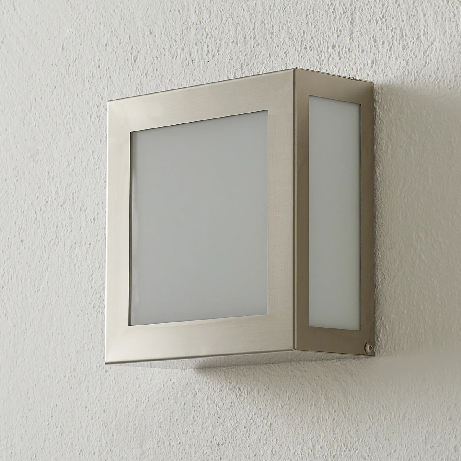 Aplique para exterior con sensor Aqua Legendo Mini, acero inoxidable