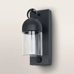 Aplique para exterior con sensor OSRAM ENDURA CLASSIC COWBELL, gris, IP65