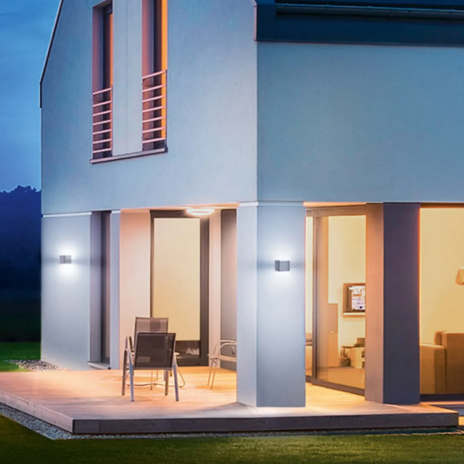 Aplique para exterior con sensor inteligente STEINEL L 830 SC, color antracita,