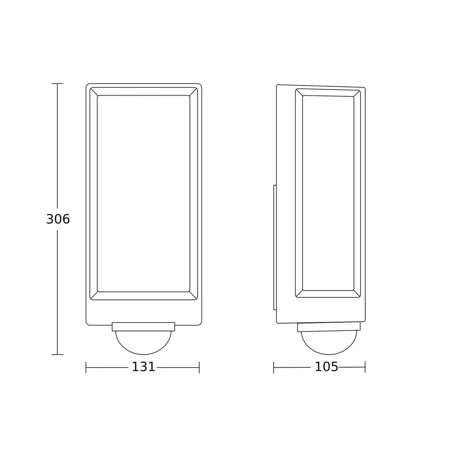 Aplique para exterior con sensor inteligente STEINEL L42 SC, color antracita