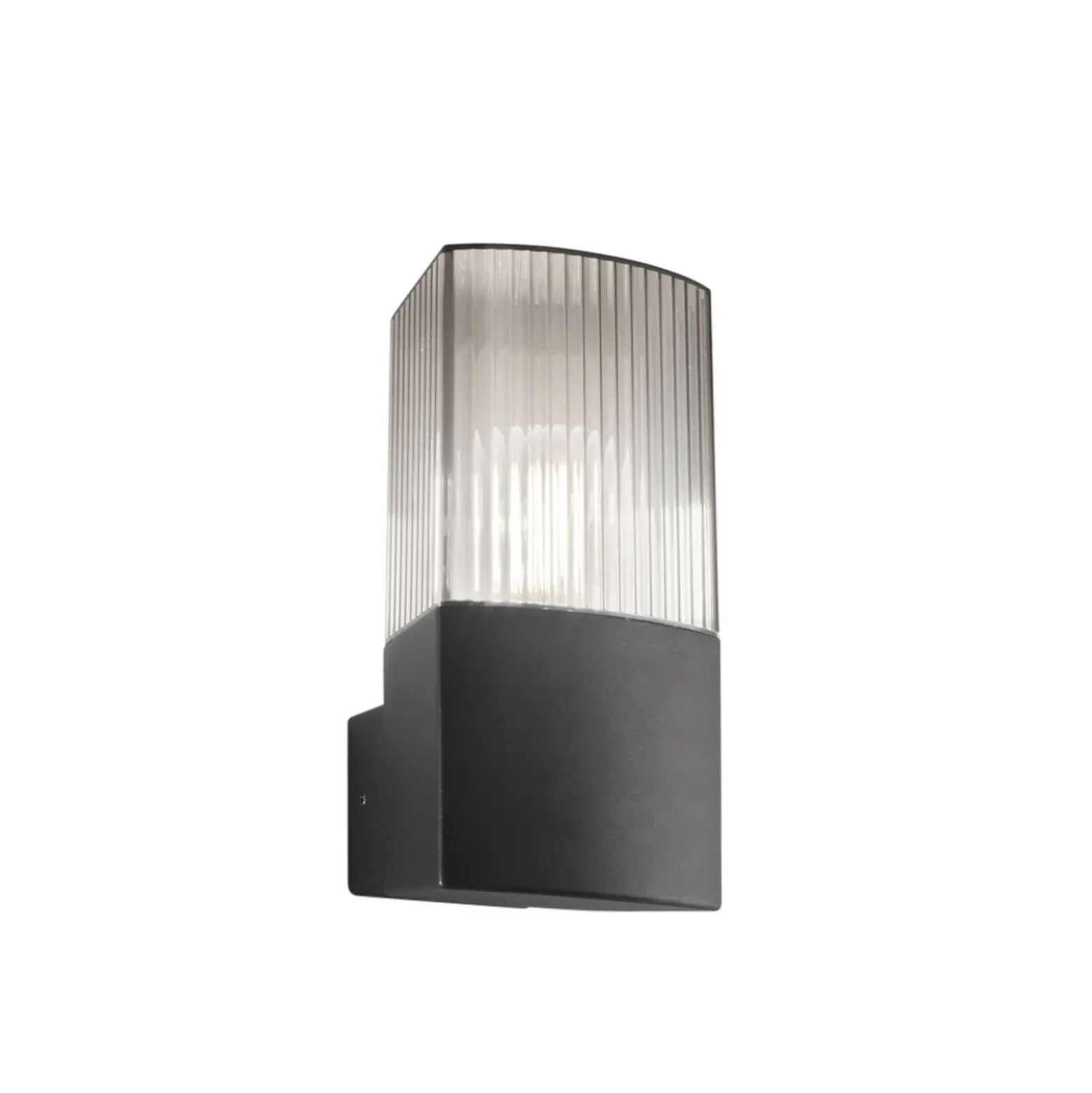 Aplique para exterior DARK, antracita/gris humo, acero inoxidable, con sensor