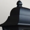 Aplique para exterior Deco Lane, negro, farol, aluminio, IP44