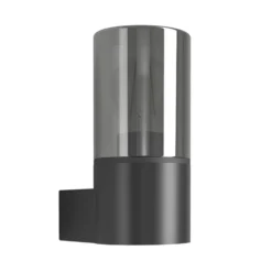 Aplique para exterior EGLO CROPANI, negro/gris, 20 cm, 1 x E27, IP54