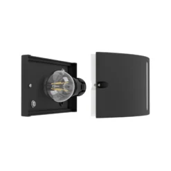 Aplique para exterior EGLO POGGIARELLO, negro, ranura de 22 cm, IP54