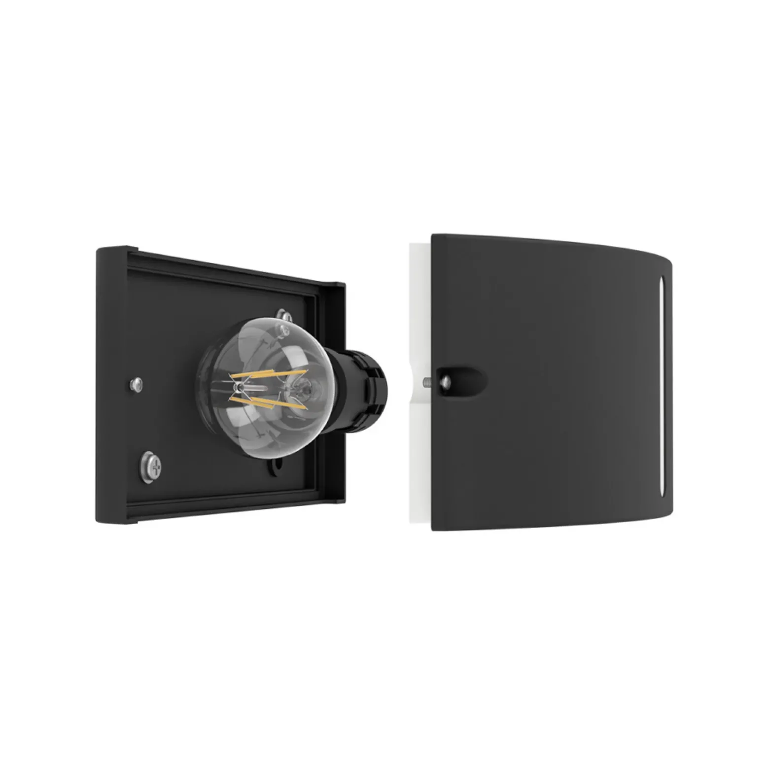 Aplique para exterior EGLO POGGIARELLO, negro, ranura de 22 cm, IP54
