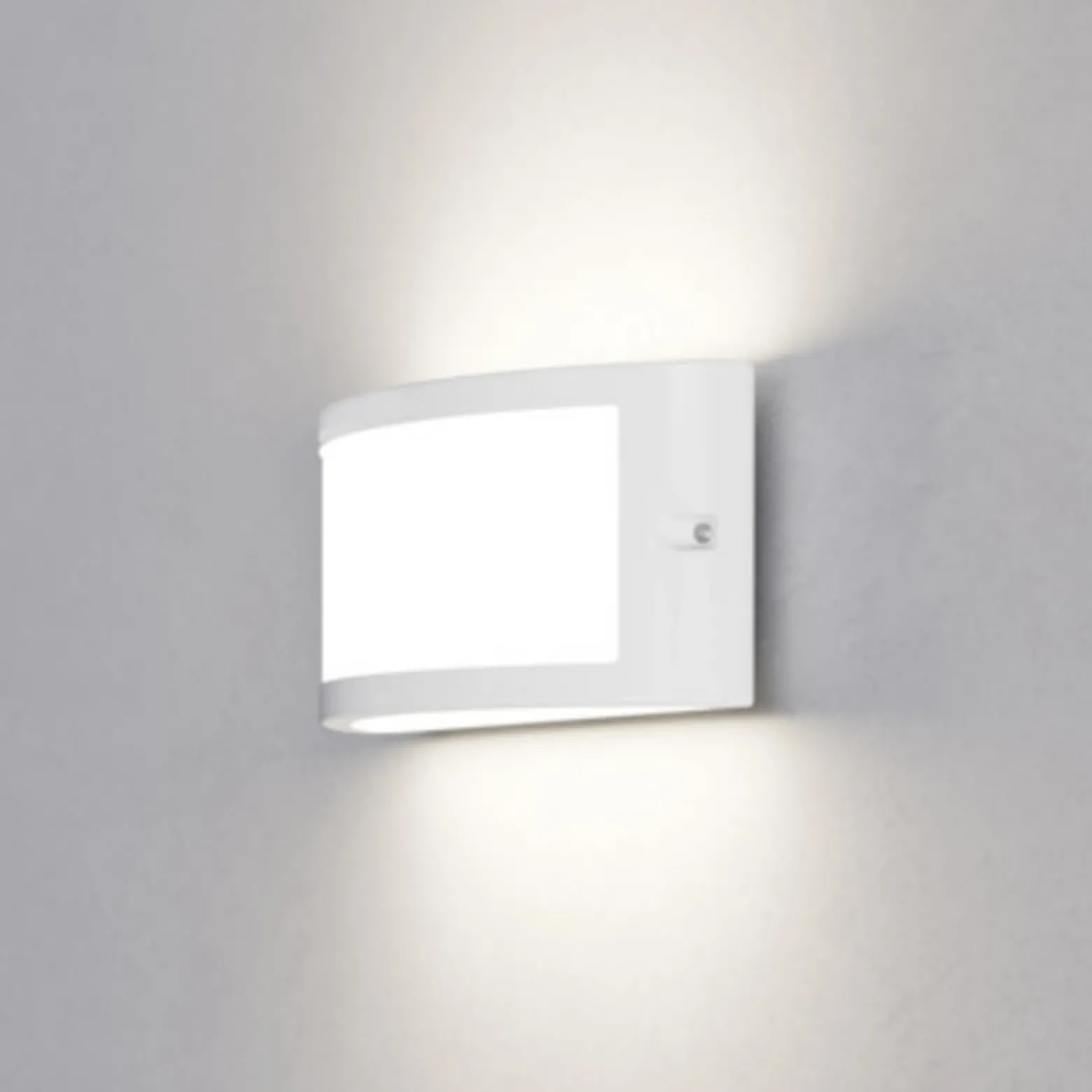 Aplique para exterior EGLO POGGIARELLO, blanco, plano, 22 cm, IP54