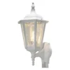 Aplique para exterior Firenze con sensor, de pie, blanco