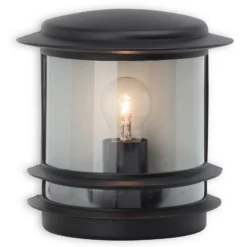 Aplique para exterior Hollywood elegante, negro