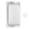 Aplique para exterior Ivett E27 acero inoxidable con detector de movimiento