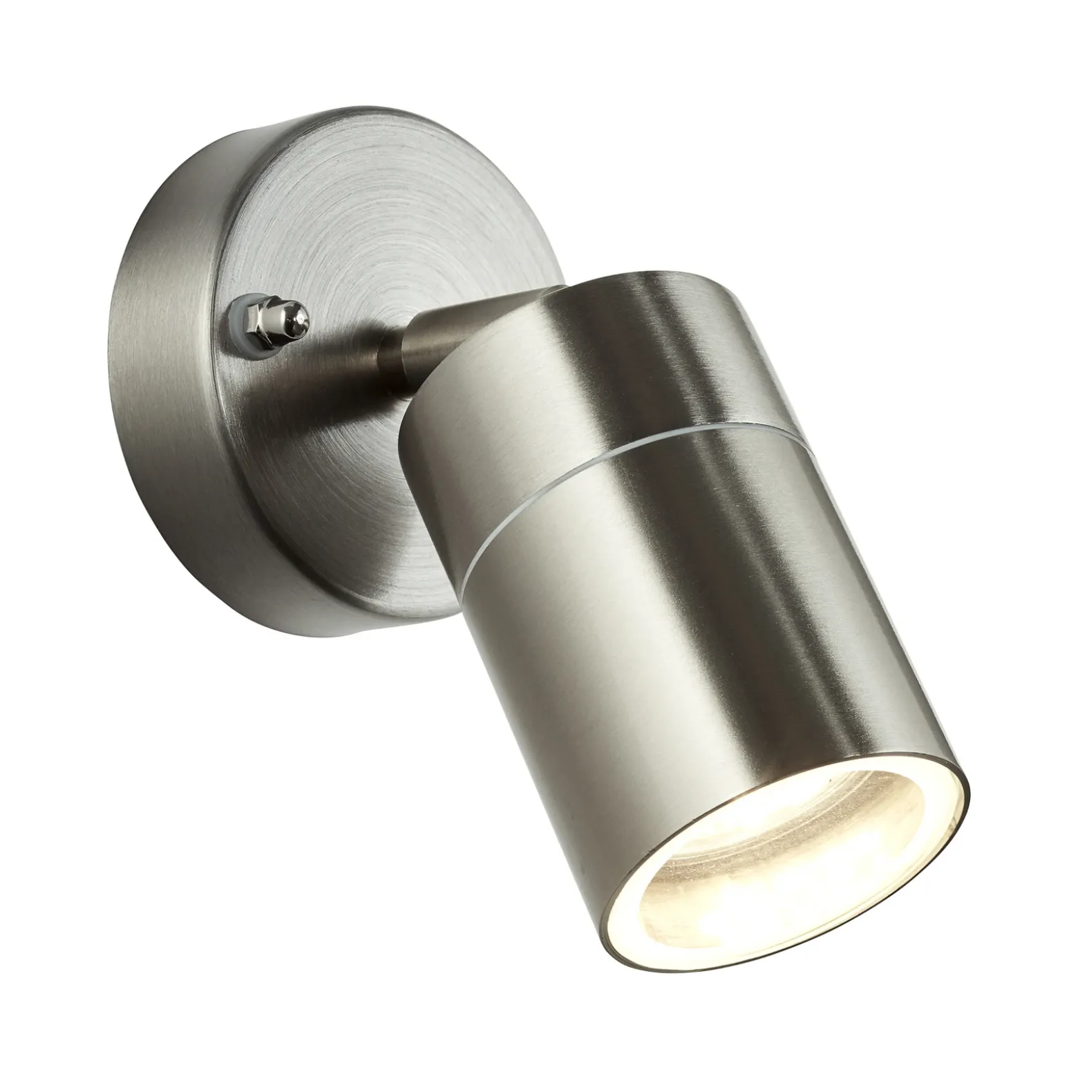 Aplique para exterior Jandy orientable color acero inoxidable, metal
